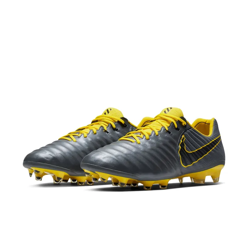 Nike Tiempo Legend 7 Elite FG “Dark Grey Opti Yellow” (AH7238-070)