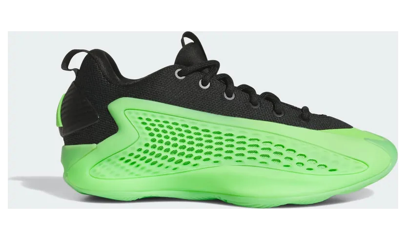 Adidas Anthony Edwards 1 Low Basketbalschoenen Kids Lucid Lime / Aurora Ink / Core Black (JI4073)