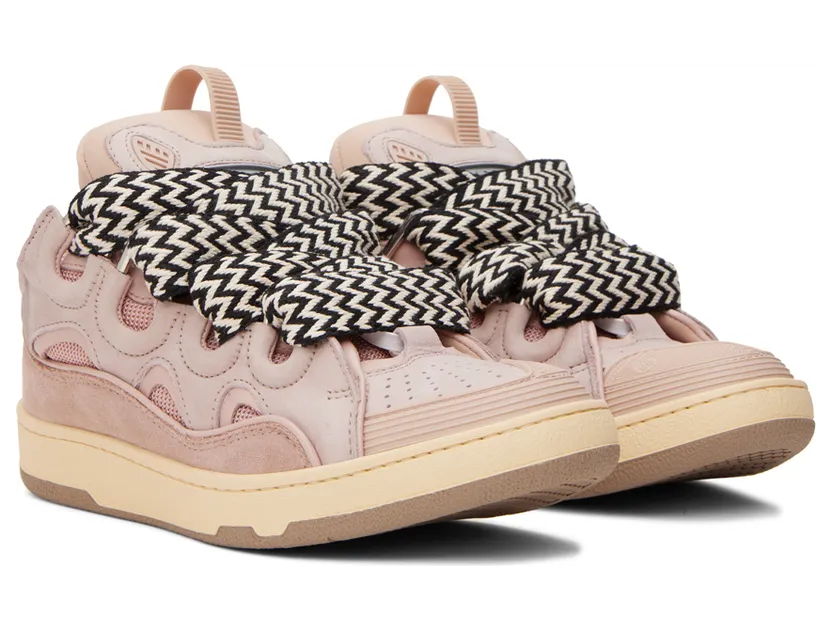 Lanvin White Curb Sneakers (FM-SKRK11-DRA2-A20) (4)