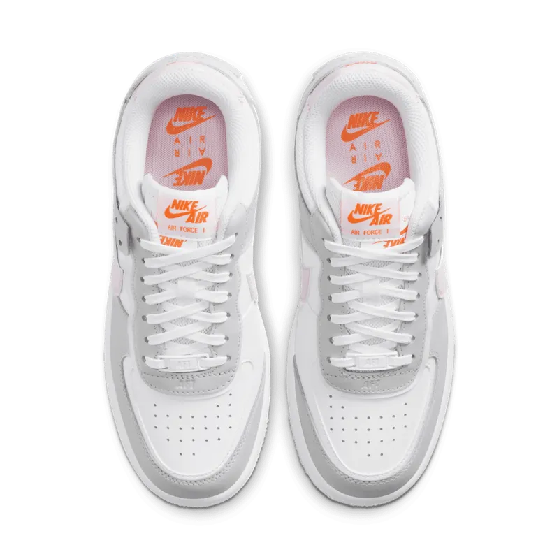 Nike Air Force 1 Shadow Photon Dust Pink Foam (W) White/Total Orange-Photon Dust-Pink Foam (CZ0370-100)