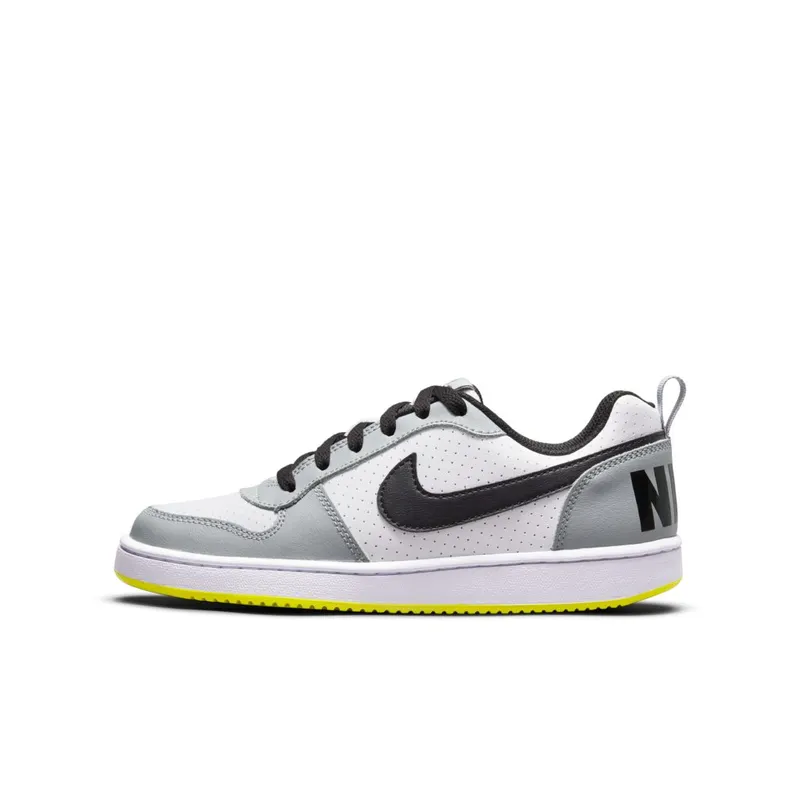 Nike Court Borough Low White Black Wolf Grey (GS) (839985-104)