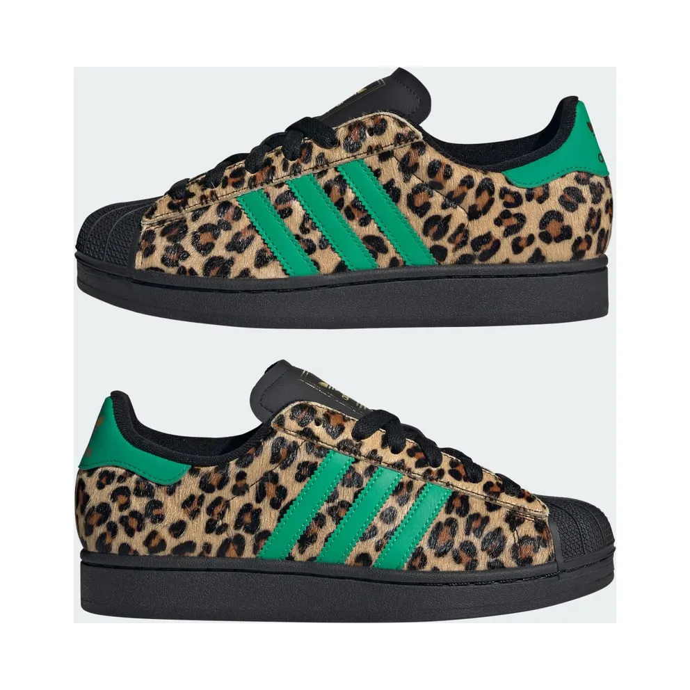 Adidas Superstar II Core Black / Court Green / Gold Metallic “Leopard” (JP8165)