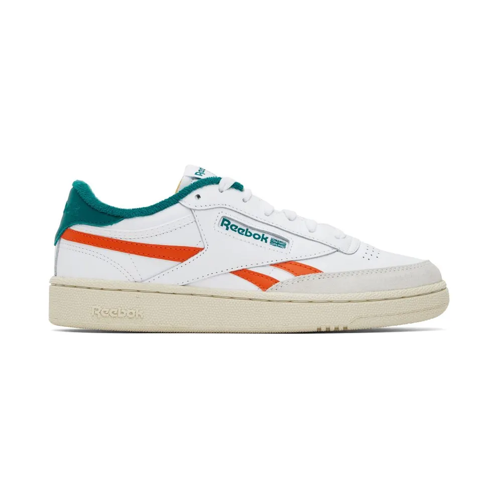 Reebok Club C Revenge Cloud White / Pump Orange / Seaport Teal (GX0385)