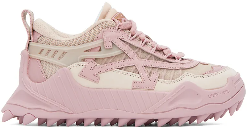 Off-White Pink & Beige Odsy 1000 Sneakers (OWIA180F22FAB0016130)