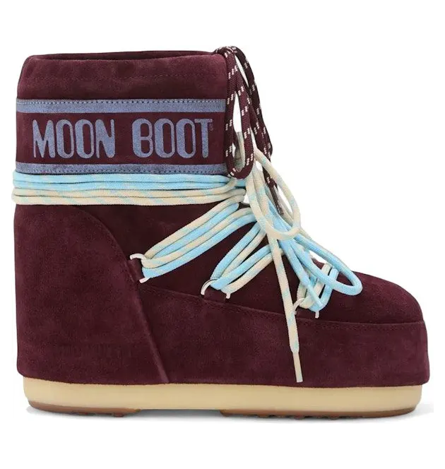 Moon Boot Icon Suede Low Boot Burgundy (80D1409670-D013)