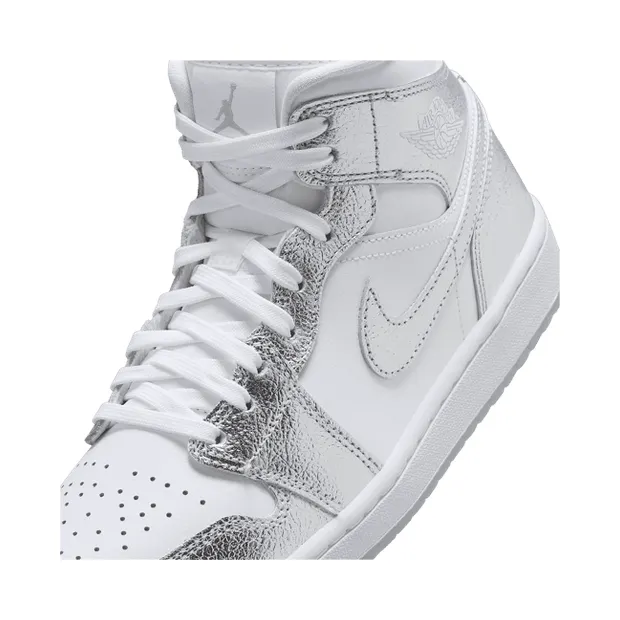 Jordan Air Jordan 1 Mid SE Metallic Silver “White” (FN5031)