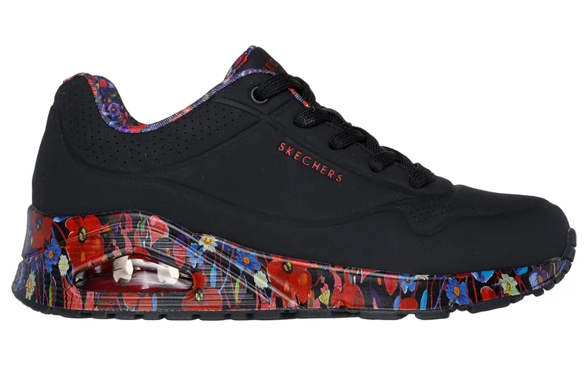 Skechers Uno Majestic Garden “Black / Multi (155583 Bkmt)” (155583BKMT)