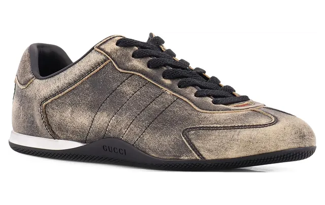 Gucci Distressed Web-stripe “Brown” (857016 AAF0E 1086) (2)