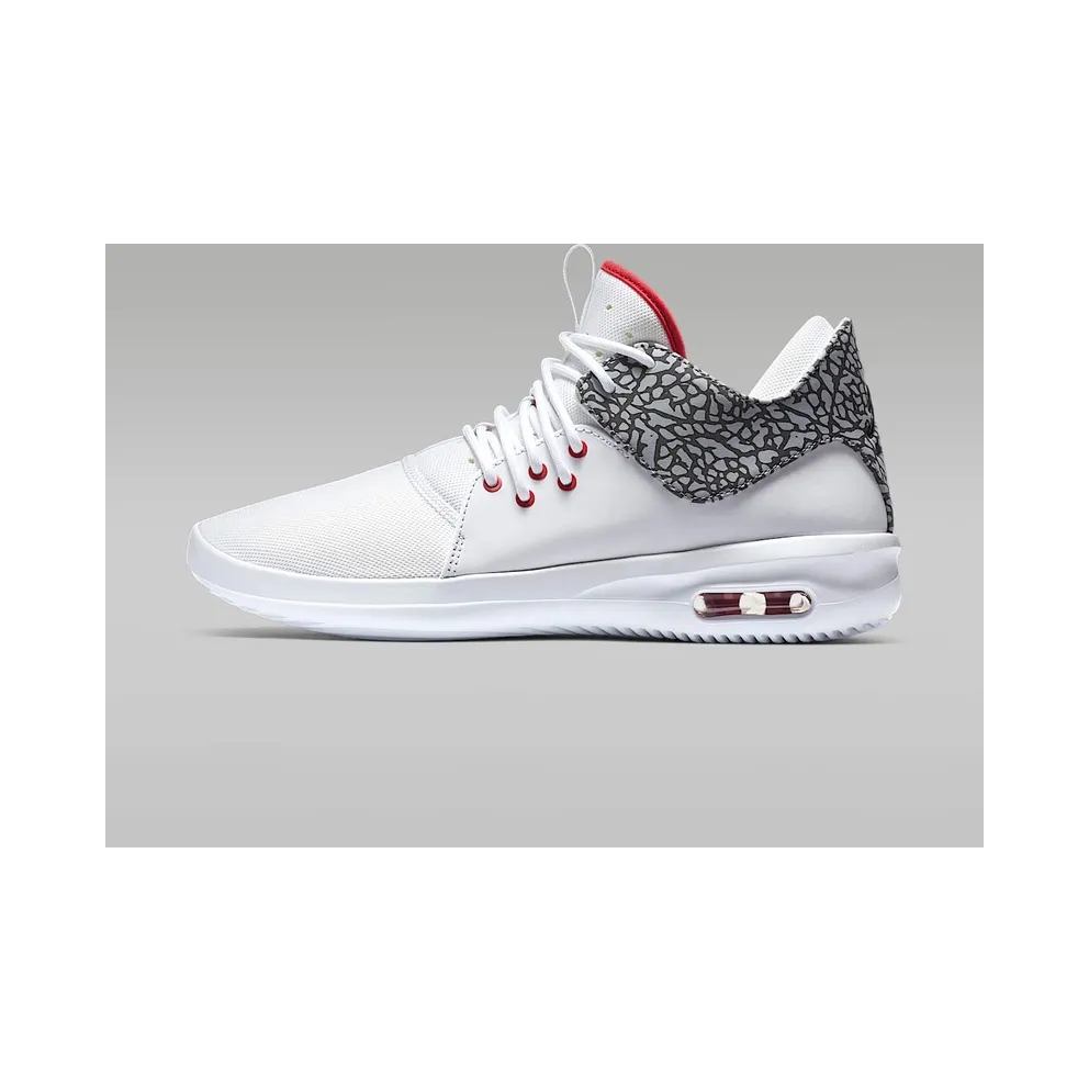 Jordan First Class “White / Cement Grey / Fire Red” (AJ7312-116)