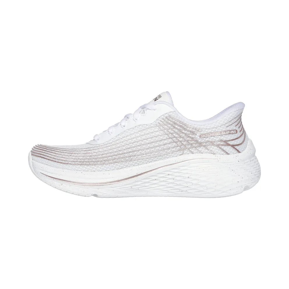 Skechers Slip-ins: Max Cushioning Elite 2.0 “Kaplan Sneaker White / Roos Gold” (129646WTRG)