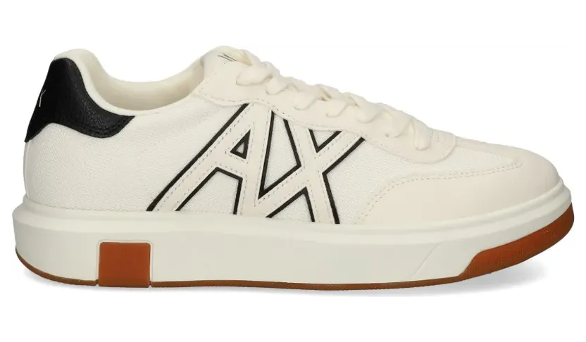 Ea7 Emporio Armani Sneakers met logodetail – Beige (XM002687AF22775)