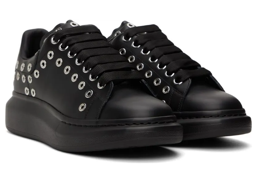 Alexander McQueen Black Larry 1081 BLACK/SILVER (730079WHQYW) (4)