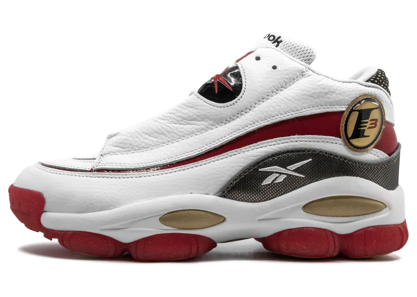 Reebok Answer DMX White Red (2018) White/Excellent Red-Brass (Other Brands Reebok)