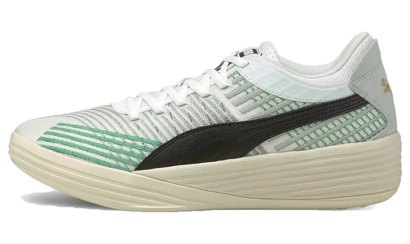 Puma Clyde All-Pro Coast 2 Coast basketbalschoenen Wit/Groen (195124-01)