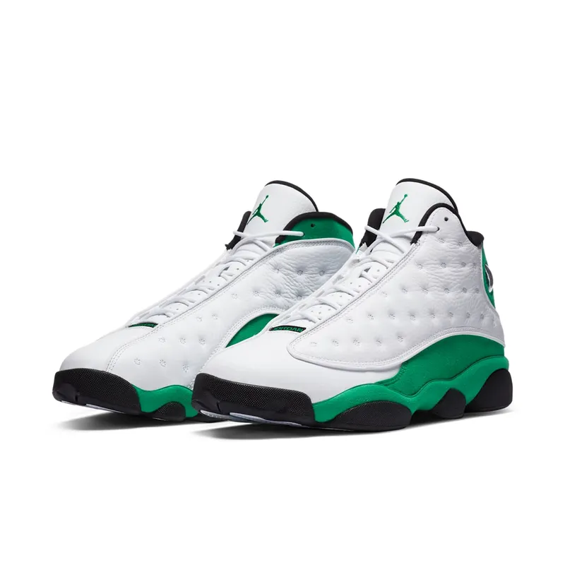 Jordan 13 Retro White Lucky Green White/White-Lucky Green-Black (DB6537-113)