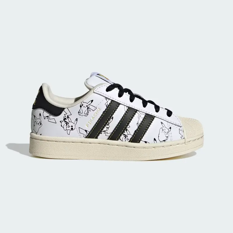 adidas Pokémon Superstar II “Cloud White / Core Black / Gold Metallic” (KJ5612)