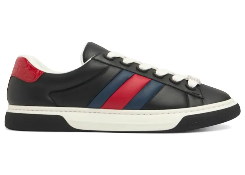 Gucci Ace Web Strap Black Blue Red (791394 AADMG 1075)