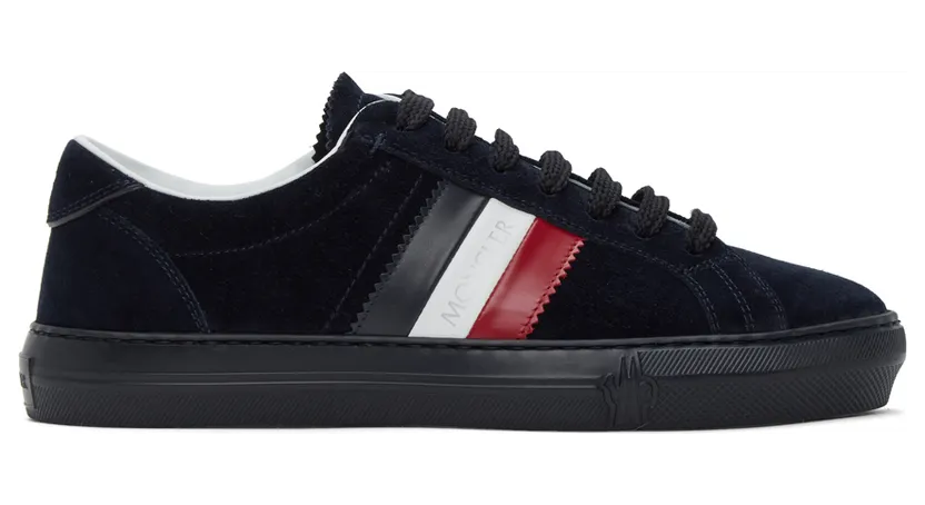 Moncler Navy Suede New Monaco Sneakers (F209A4M7144001A96)