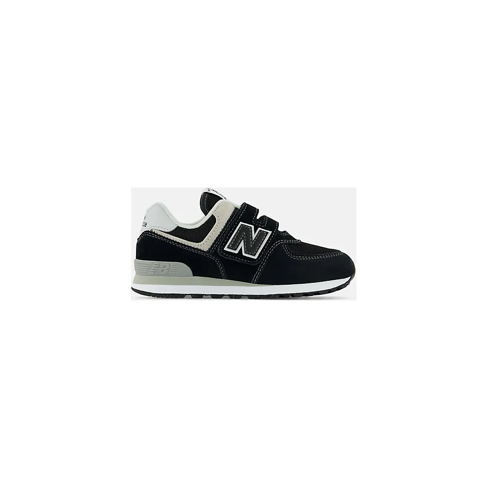 NEW BALANCE 574 Core Hook & Loop “BLACK / WHITE” (PV574EVB)