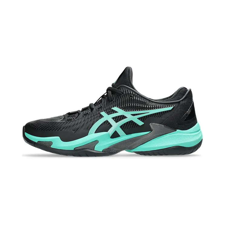 ASICS COURT FF 3 “Black / Aurora Green” (1041A370-002)