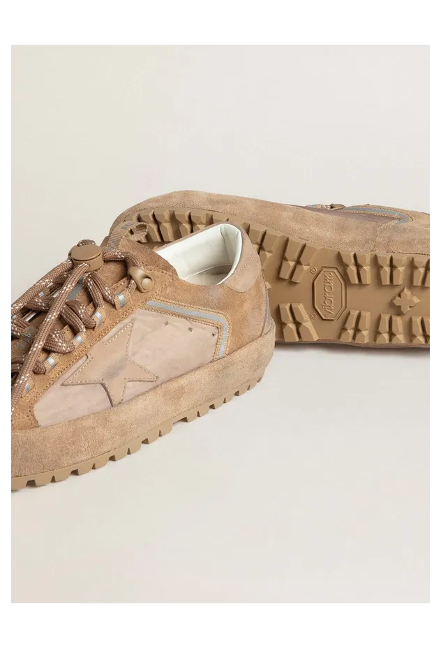 Golden Goose Super-Star Ski In Dolmias And Caramel Suede With Marble Nubuck Star And Heel Tab (GMF01014.F007883.55711) (3)