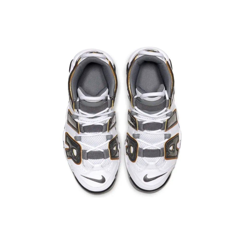 Nike Air More Uptempo White Anthracite Snakeskin (GS) White/Anthracite-Metallic Gold (CQ4583-100)