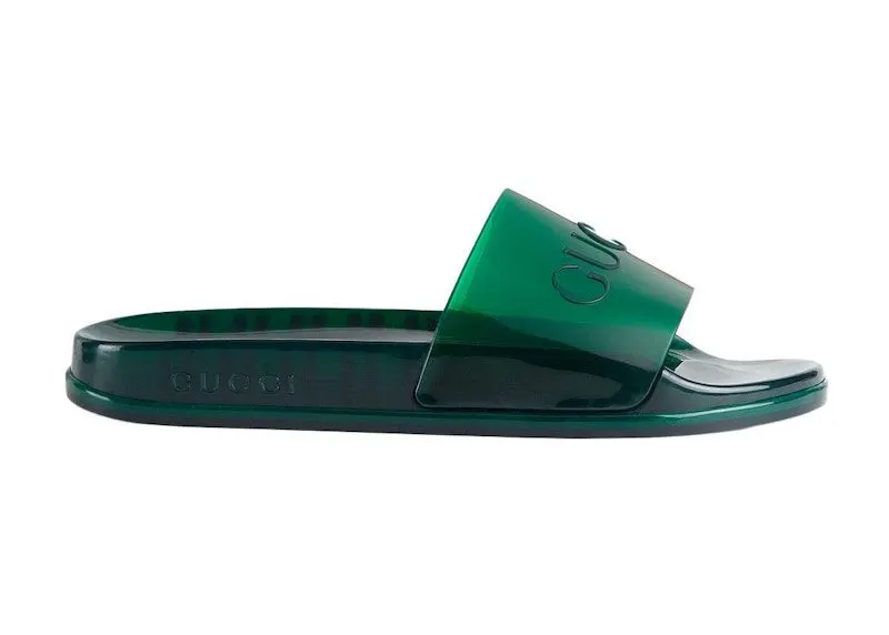 Gucci Rubber Slides Green (674163 J8700 8727)