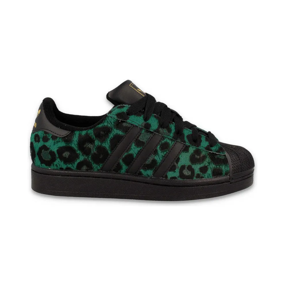 Adidas Superstar semi screaming green / core black / gold met. (IH1636)