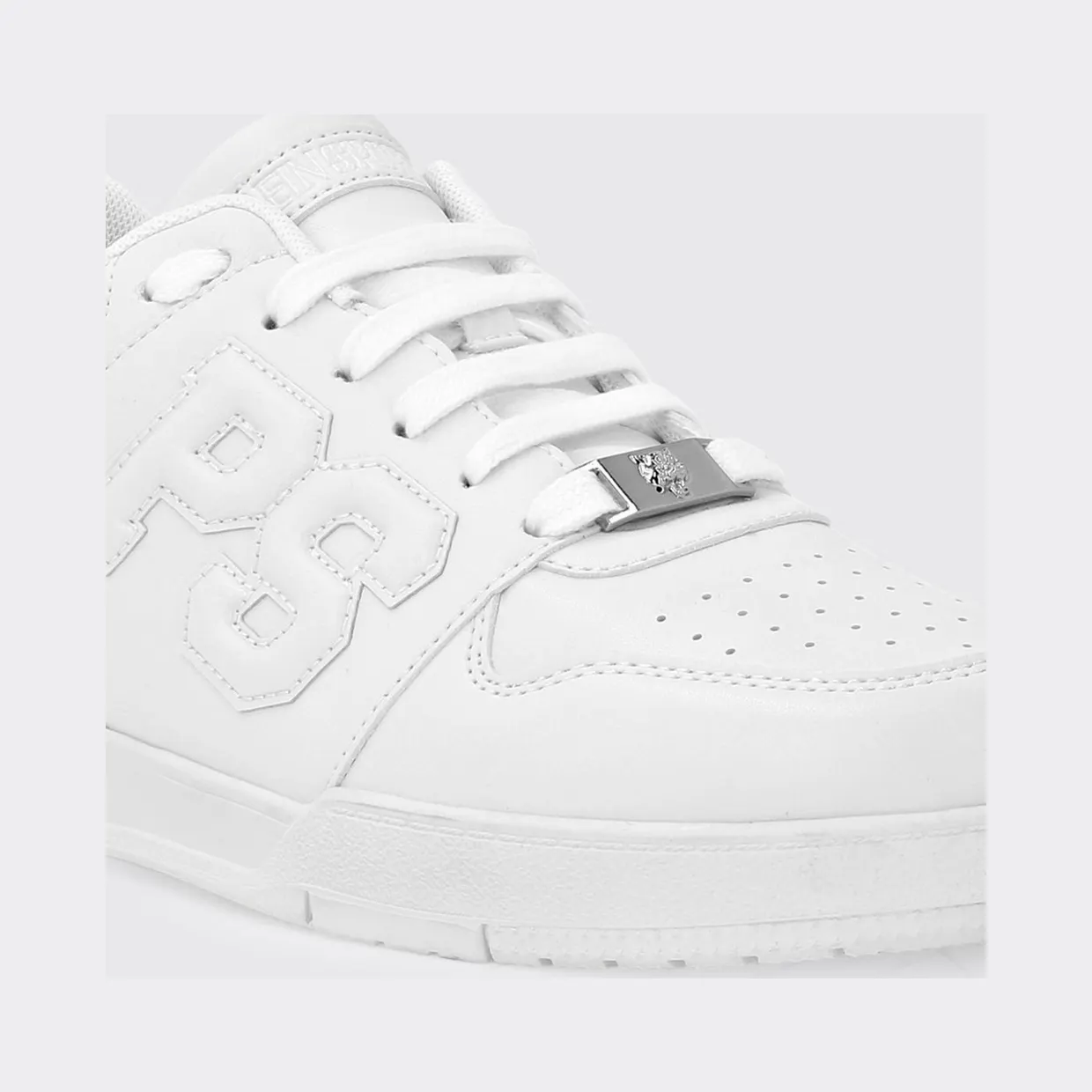 Plein Sport Leather Sneakers White (SAESUSC0737STE003N01) (3)