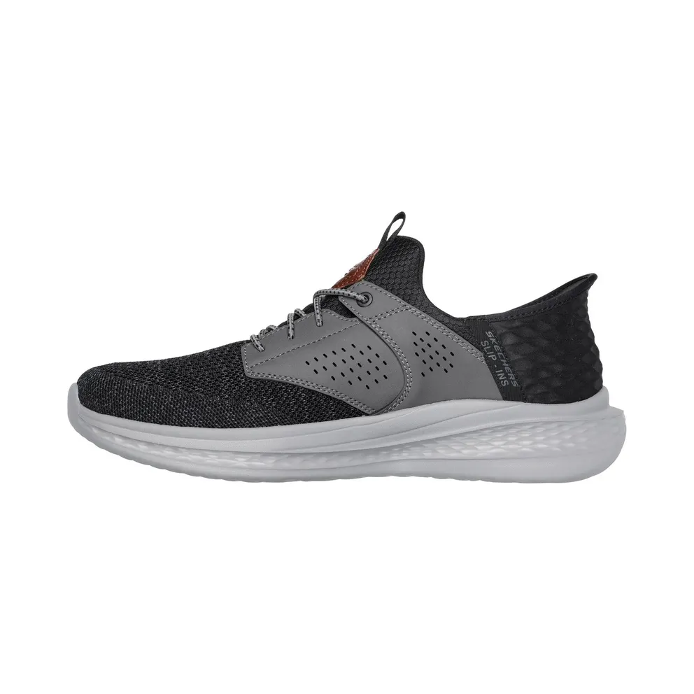 Skechers Slip-ins Relaxed Fit: Slade – Caster Sneaker Black/Grey