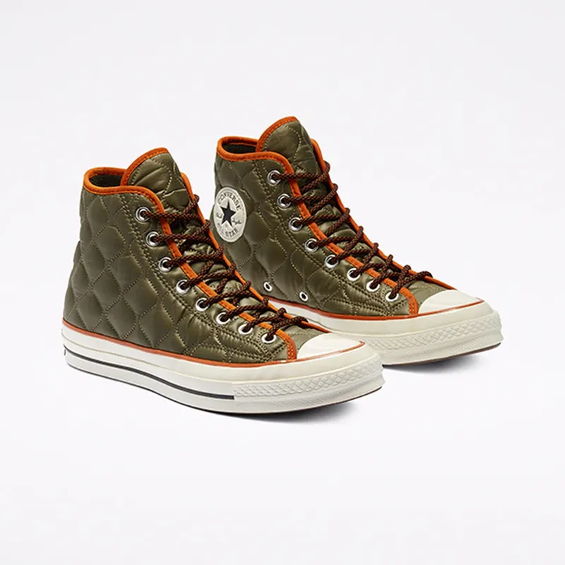Converse Chuck 70 High ‘Quilted – Green Brown’ Green/Brown/Beige (169375C)