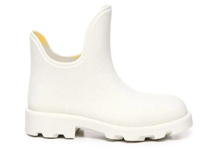 Burberry Round Toe Slip-On Boot White (8075493)