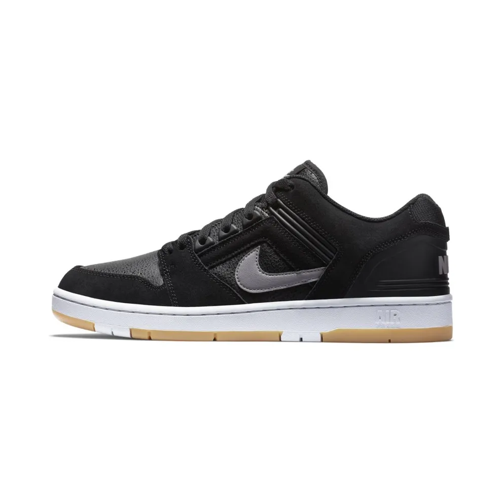 Nike SB Air Force 2 Low Black Grey Gum Black/White-Gum Light Brown-Gunsmoke (AO0300-001)