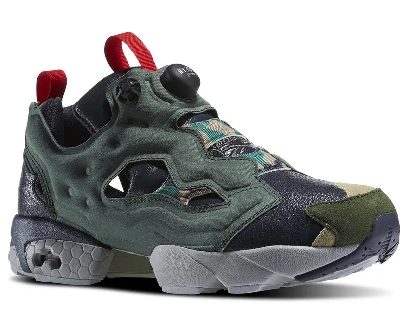 Reebok Instapump Fury OG VP Black Black/Green-Grey (Other Brands Reebok)