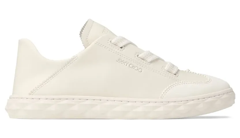 Jimmy Choo Diamond Light Flex leren sneakers – Beige (J000174795)
