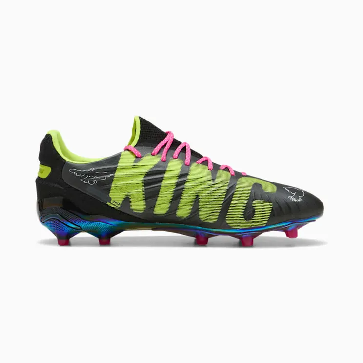 Puma King Ultimate FG/AG “KidSuper Black Electric Lime” (108437-01)