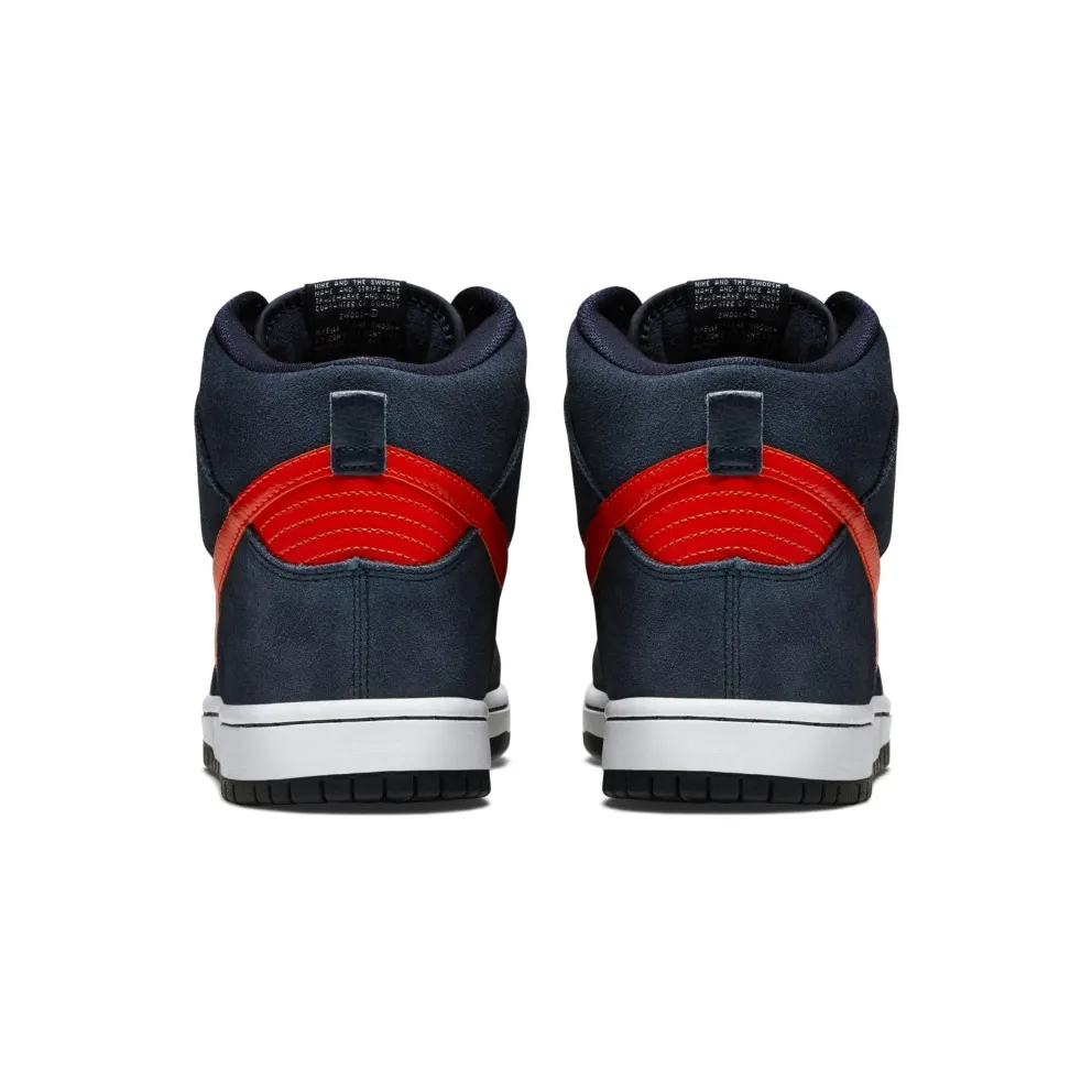 Nike Dunk SB High Syracuse Obsidian/Team Orange-White (305050-481)