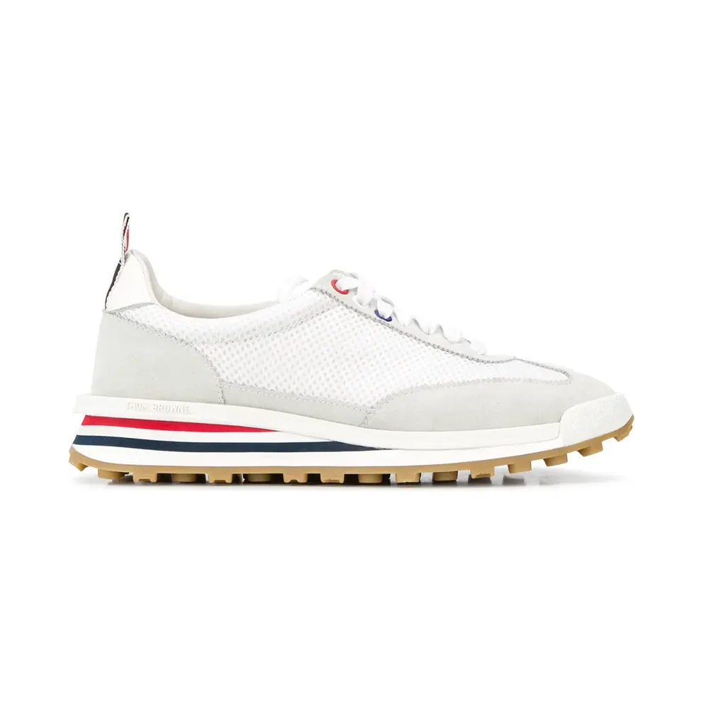 Thom Browne White Tech Runner Sneakers (FFD054A-06552)