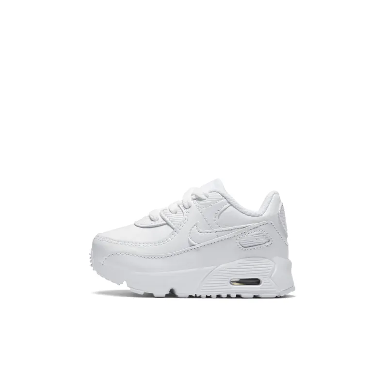 Nike Air Max 90 Leather Triple White (TD) White/Metallic Silver-White-White (CD6868-100)