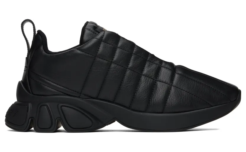 Burberry Black Quilted Leather Classic Sneakers (8056952)