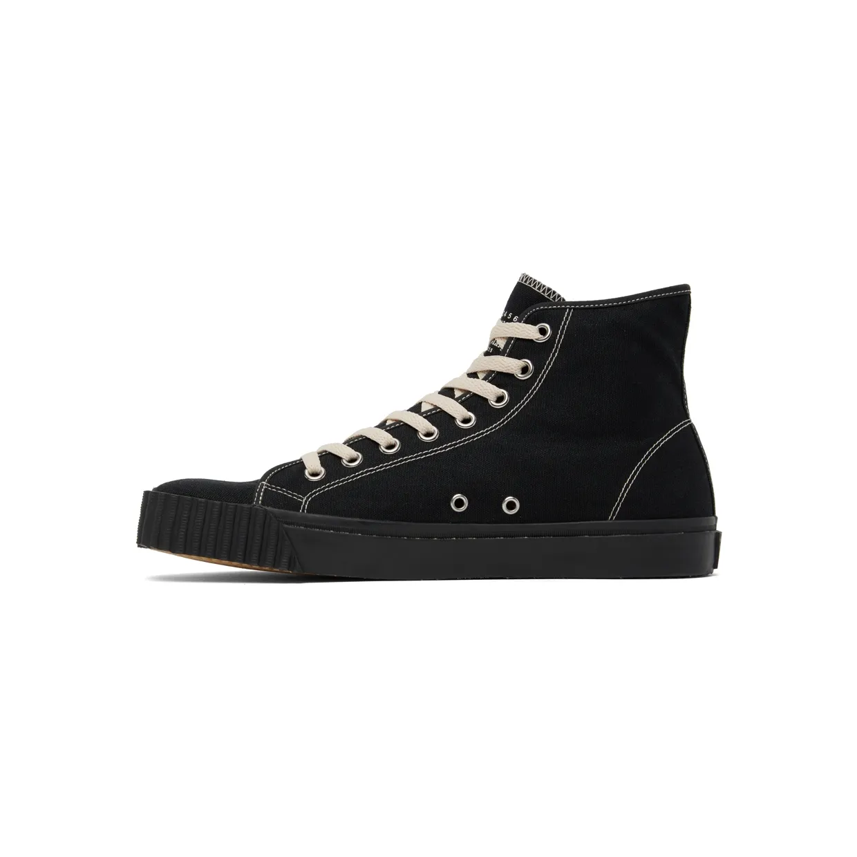 Maison Margiela White Canvas High-Top Sneakers (S57WS0440 P4291) (3)