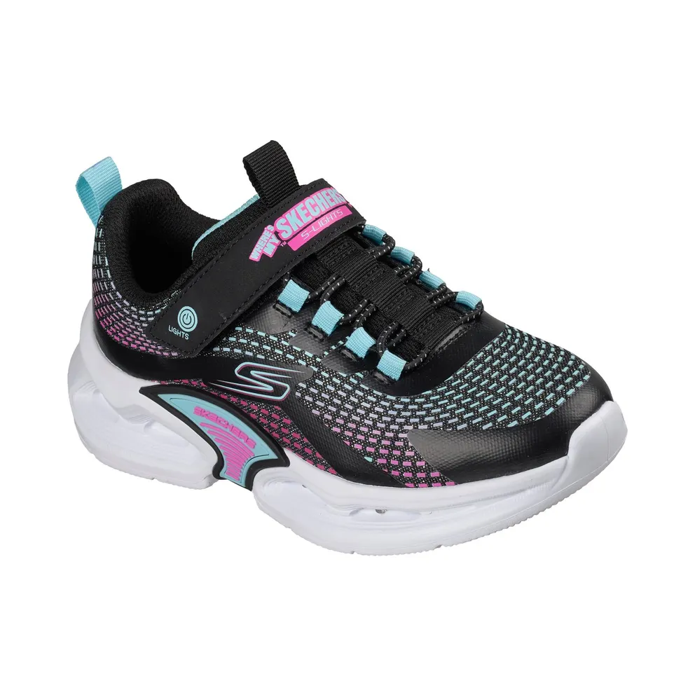 Skechers S-Lights: Kinetic-Lights “Where’s My ? Sneaker Black” (303728LBKMT)