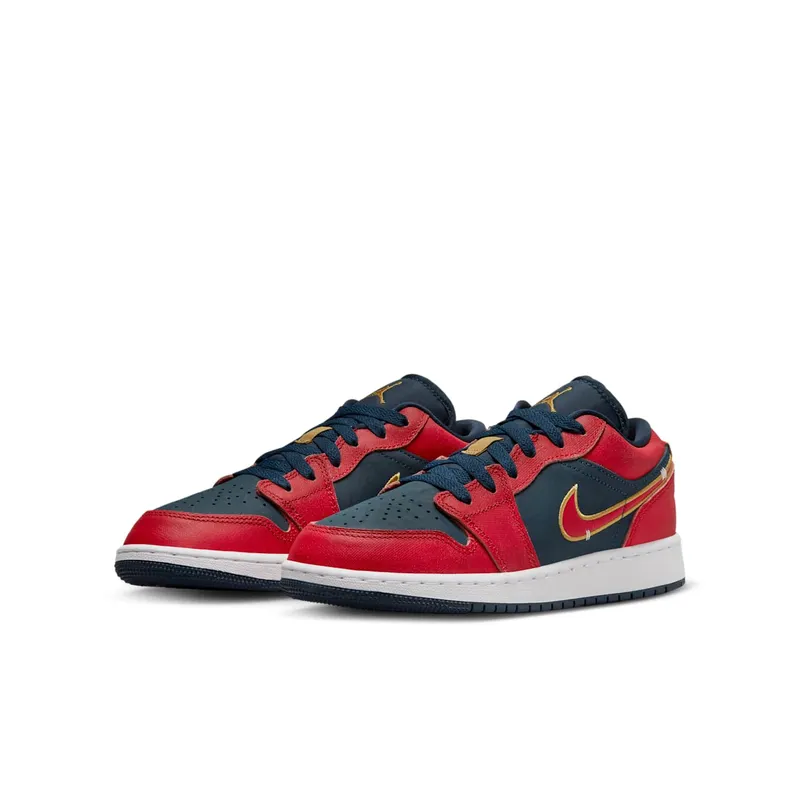 Jordan 1 Low GS “Armory Navy Sport Red” (FQ7380-400)