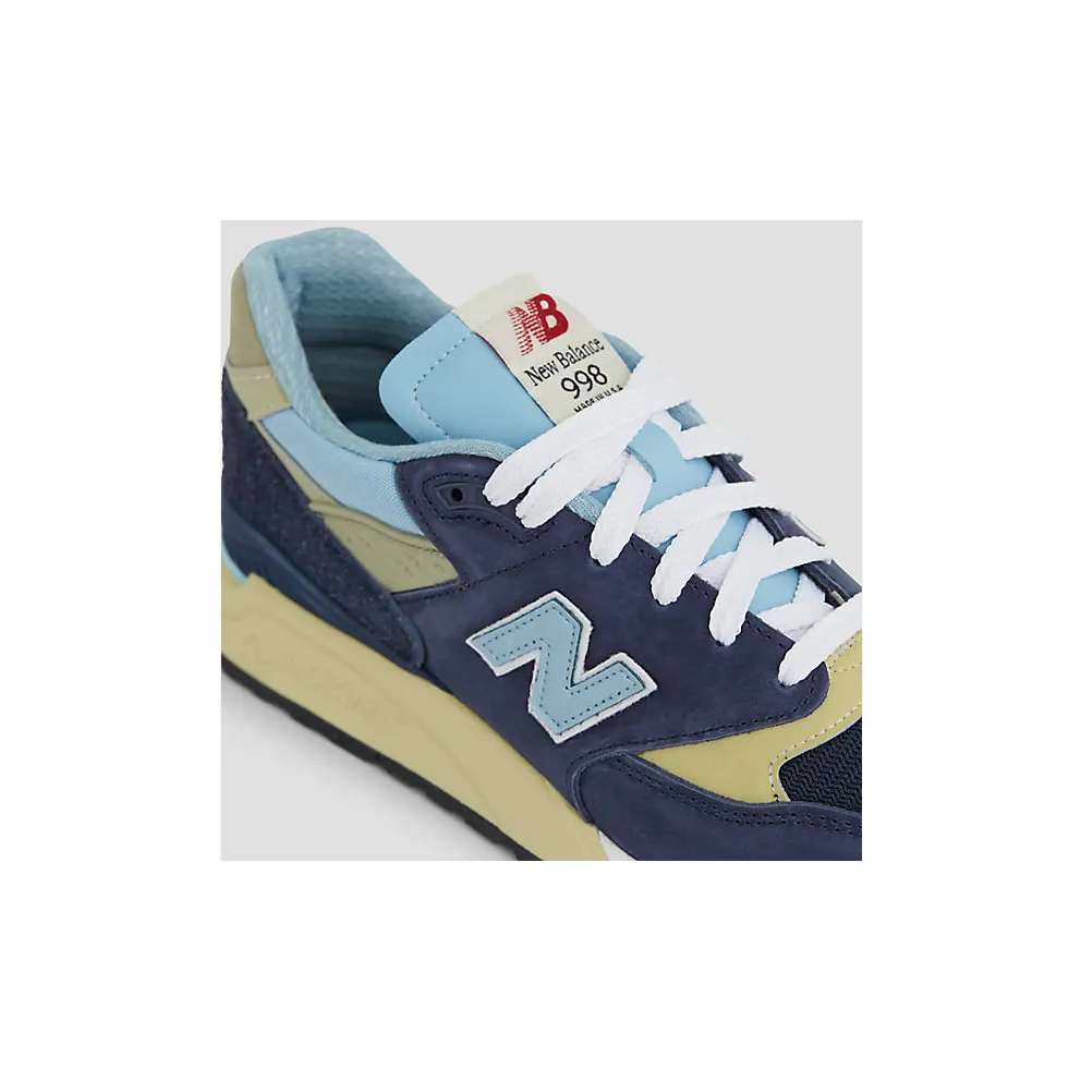 New Balance 998 “Made in USA – Navy / Chrome Blue” (U998CB)