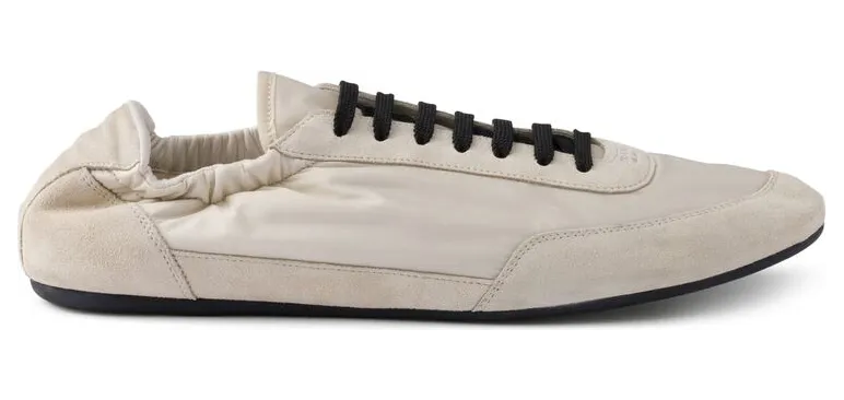 Prada Collapse Re-nylon and Suede Elasticized “Neutrals” (2EG479 F G001 D7C F0304)