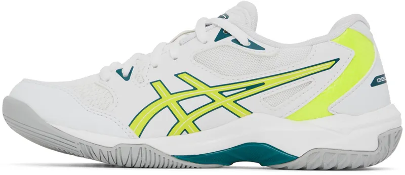 Asics White & Yellow Gel-Rocket 10 (1072A056.109)