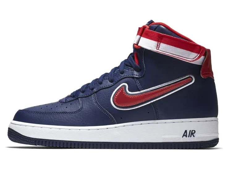 Nike Air Force 1 High Sport NBA Midnight Navy University Red
