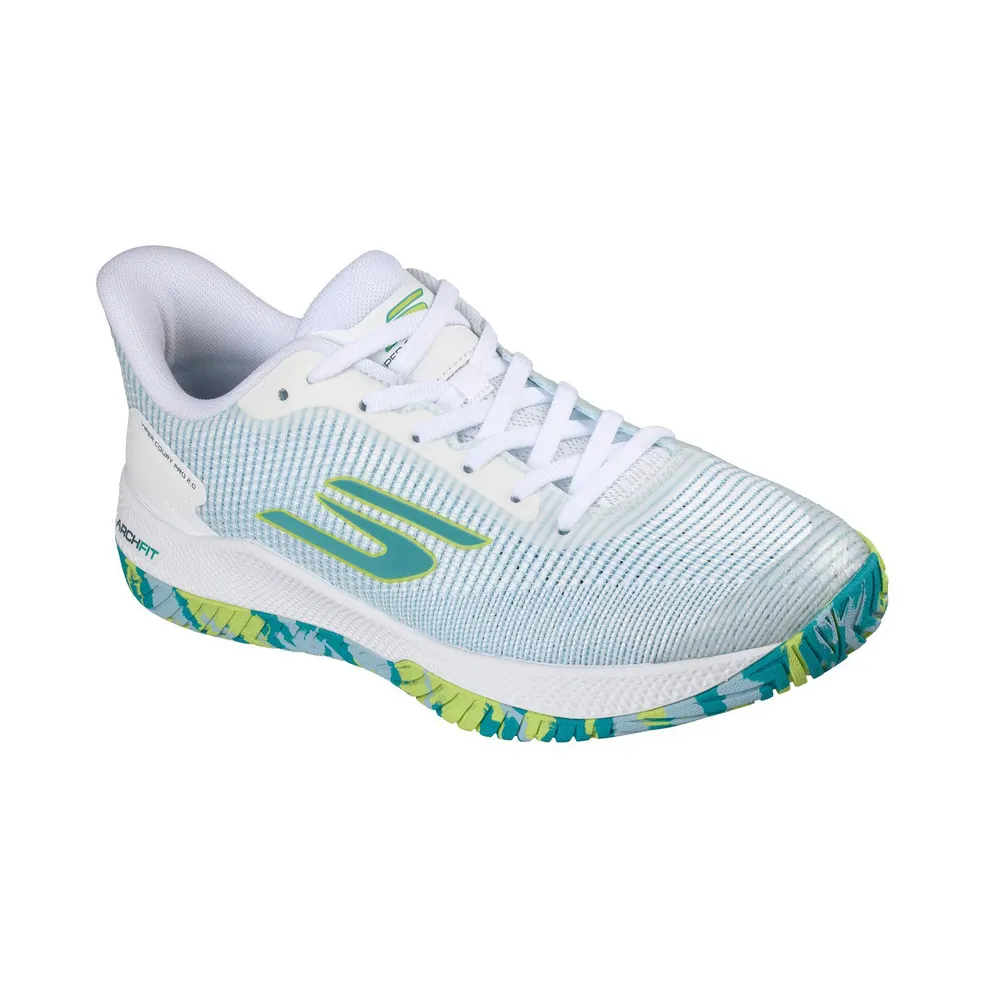 Skechers Viper Court Pro 2.0 – Pickleball Sneaker White/Turkoois