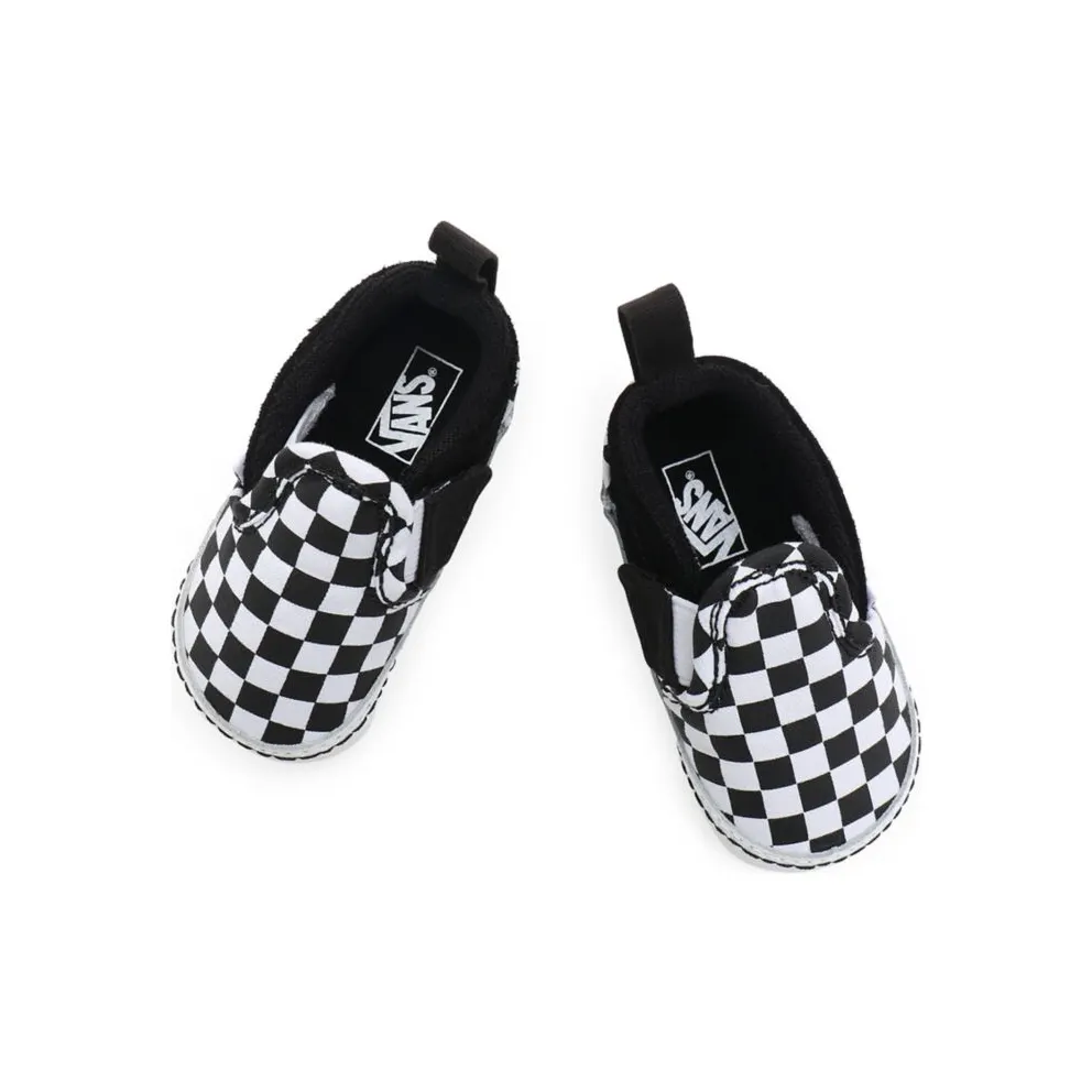 VANS Checker Slip-on V Crib Baby Shoes (Black)