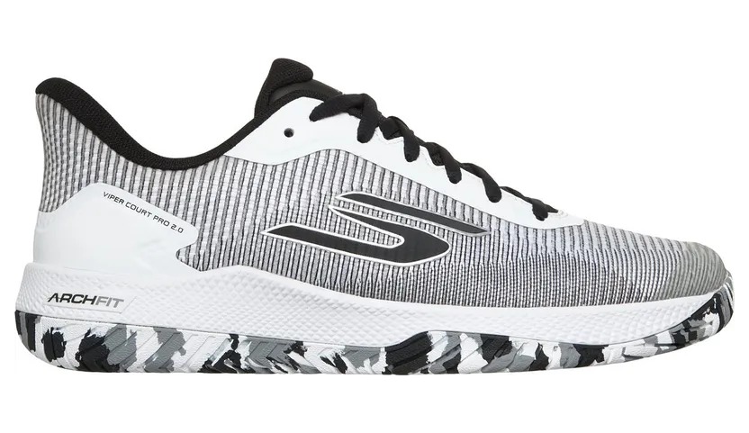 Skechers Viper Court Pro 2.0 Sneaker Wit/Zwart